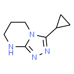 3-Cyclopropyl-5H,6H,7H,8H-[1,2,4]triazolo[4,3-a]pyrimidine structure