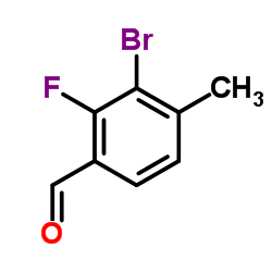 3-Bromo-2-fluoro-4-methylbenzaldehyde Structure