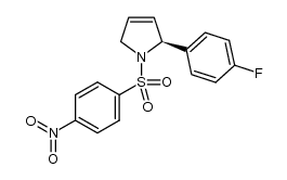 (S)-2-(4-fluorophenyl)-1-(4-nitrophenylsulfonyl)-2,5-dihydro-1H-pyrrole Structure