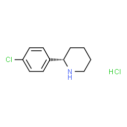 (S)-2-(4-Chlorophenyl)piperidine hydrochloride Structure