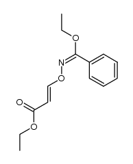 ethyl O-(2'-ethoxycarbonylvinyl)-N-hydroxyiminobenzoate Structure