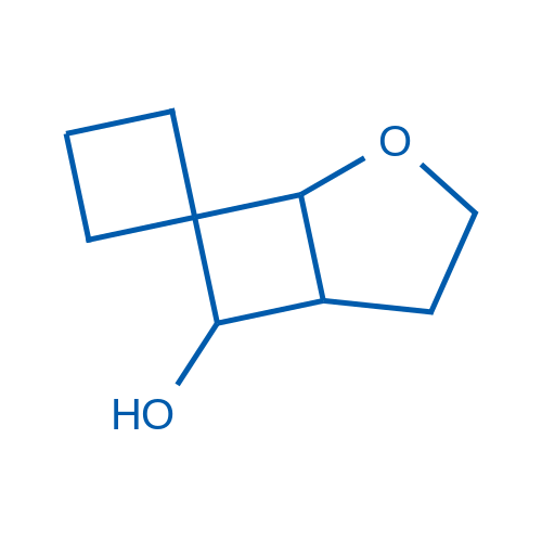 4-Oxaspiro[bicyclo[3.2.0]heptane-6,1'-cyclobutane]-7-ol structure