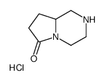 (8aR)-八氢吡咯并[1,2-a]哌嗪-6-酮盐酸盐结构式