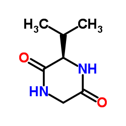 (R)-3-异丙基哌嗪-2,5-二酮结构式