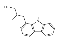 1-(2-methyl-3-hydroxypropyl)-β-carboline结构式