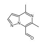 Pyrazolo[1,5-a]pyrazine-7-carboxaldehyde, 4,6-dimethyl- (9CI) structure