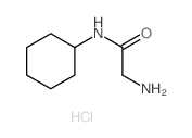 Acetamide,2-amino-N-cyclohexyl-, hydrochloride (1:1) structure