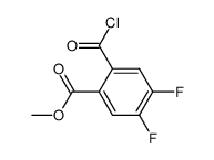 methyl 2-(chlorocarbonyl)-4,5-difluorobenzoate结构式