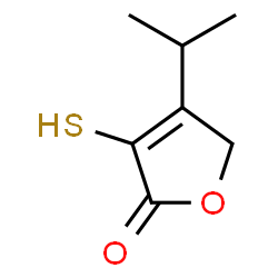 2(5H)-Furanone,3-mercapto-4-(1-methylethyl)-(9CI) structure