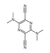 3,6-bis(dimethylamino)pyrazine-2,5-dicarbonitrile结构式