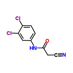 2-氰基-N-(3,4-二氯苯基)乙酰胺结构式