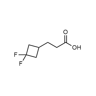 3-(3,3-二氟环丁基)丙酸结构式