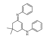 3-anilino-5,5-dimethyl-cyclohex-2-enone-phenylimine Structure