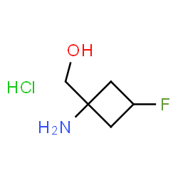 (1-amino-3-fluorocyclobutyl)methanol hydrochloride Structure