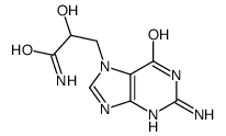 N7-(2-氨基甲酰基-2-羟乙基)鸟嘌呤结构式