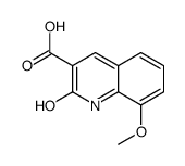 8-methoxy-2-oxo-1H-quinoline-3-carboxylic acid结构式