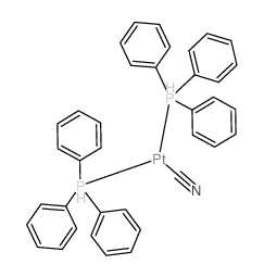 Platinum,(cyano-C)hydrobis(triphenylphosphine)- (9CI) Structure