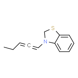 Benzothiazole, 2-(1E,3E)-1,3-pentadienyl- (9CI) structure
