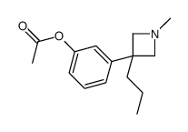 [3-(1-methyl-3-propylazetidin-3-yl)phenyl] acetate结构式