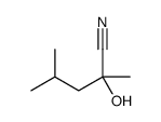 (S)-2-HYDROXY-2,4-DIMETHYL-PENTANENITRILE结构式