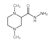 1,4-dimethylpiperazine-2-carbohydrazide structure