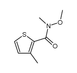 N-methoxy-N-methyl-3-methylthiophene-2-carboxamide Structure