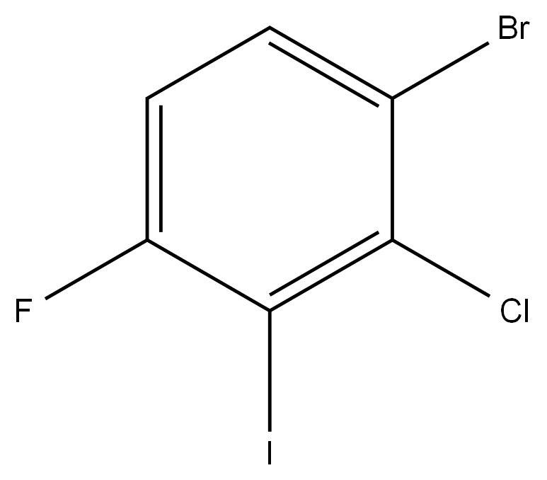 3-溴-2-氯-6-氟碘苯结构式