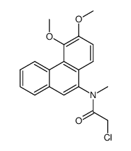 2-chloro-N-(5,6-dimethoxyphenanthren-9-yl)-N-methylacetamide Structure