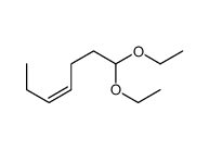 (Z)-4-hepten-1-al diethyl acetal structure