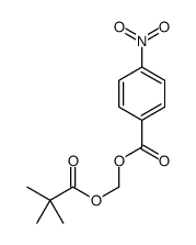 2,2-dimethylpropanoyloxymethyl 4-nitrobenzoate结构式
