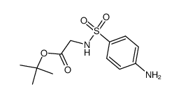 tert-butyl 2-{[(4-aminophenyl)sulfonyl]amino}acetate结构式