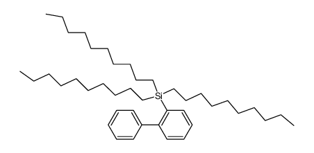 biphenyl-2-yl-tris-decyl-silane Structure