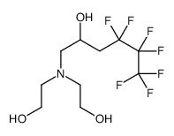 1-[bis(2-hydroxyethyl)amino]-4,4,5,5,6,6,6-heptafluorohexan-2-ol Structure