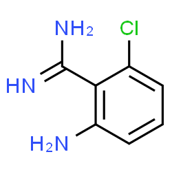 BENZENECARBOXIMIDAMIDE,2-AMINO-6-CHLORO-,HYDROCHLORIDE (1:2)结构式