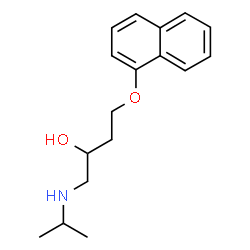 1-(Isopropylamino)-4-(1-naphtyloxy)-2-butanol结构式
