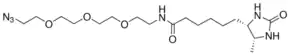 Desthiobiotin-PEG3-Azide结构式