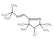 4-tert-butyliminomethyl-2,2,5,5-tetrameth yl-3-imidazoline-1-oxyl,free radical structure