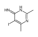 5-iodo-2,6-dimethylpyrimidin-4-amine结构式