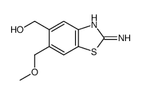 5-Benzothiazolemethanol,2-amino-6-(methoxymethyl)-(9CI) Structure