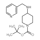 1-N-BOC-4-(3-氨甲基吡啶)哌啶结构式