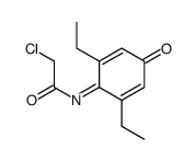 2-chloro-N-(2,6-diethyl-4-oxocyclohexa-2,5-dien-1-ylidene)acetamide Structure