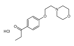 1-[4-(2-morpholin-4-ylethoxy)phenyl]propan-1-one,hydrochloride结构式