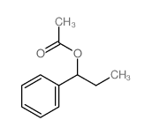 Benzenemethanol, a-ethyl-, 1-acetate structure