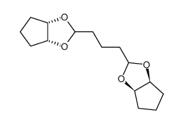 Glutaraldehyd-bis-(cis-cyclopentan-1,2-diol-acetal) Structure