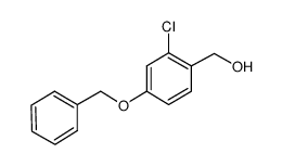 {2-chloro-4-[(phenylmethyl)oxy]phenyl}methanol结构式