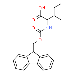 2-((((9H-芴-9-基)甲氧基)羰基)氨基)-3-甲基戊酸结构式