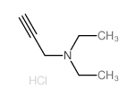 2-Propyn-1-amine,N,N-diethyl-, hydrochloride (1:1)结构式