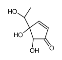 (4S,5R)-4,5-dihydroxy-4-[(1R)-1-hydroxyethyl]cyclopent-2-en-1-one结构式