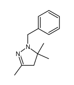 1-benzyl-3,5,5-trimethyl-4,5-dihydro-1H-pyrazole结构式