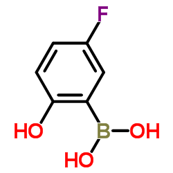 5-Fluoro-2-hydroxyphenylboronic acid structure